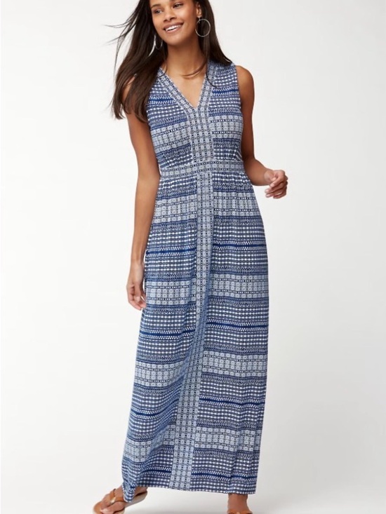 Tommy Bahama Dresses & Skirts - Tommy Bahama Navy & White Diamond Print Tank